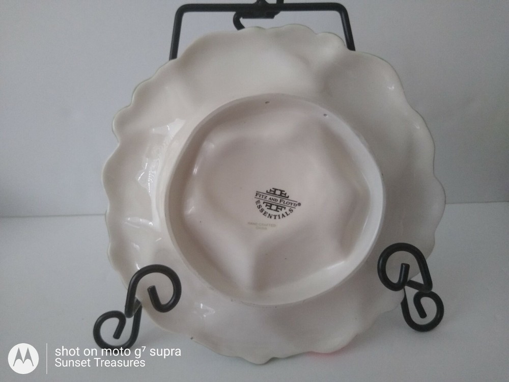 Fitz And Floyd Easter Egg Chicks & Eggs Canape Plate 8"