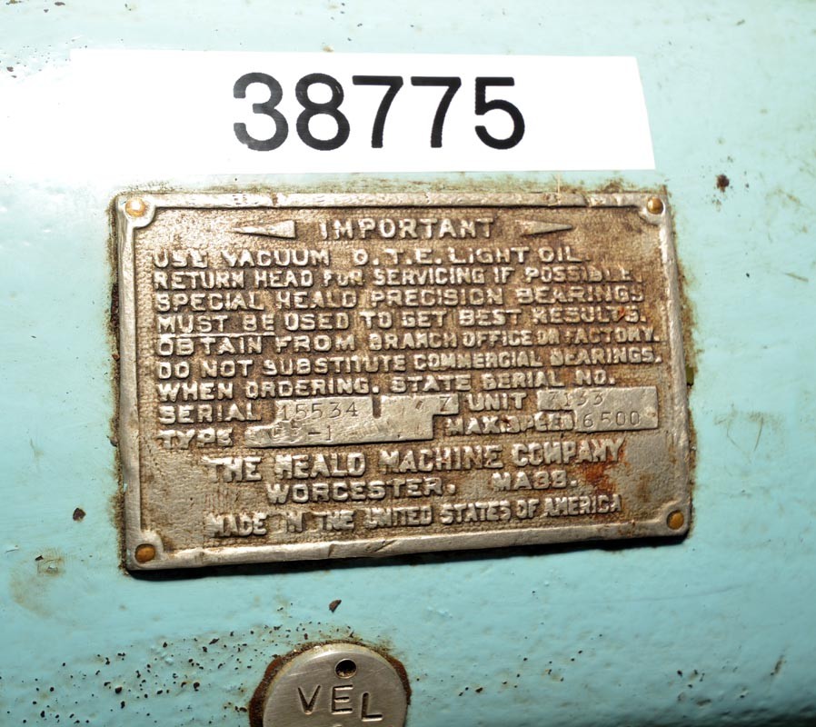 Heald Red Head Spindle (Inv.38775)