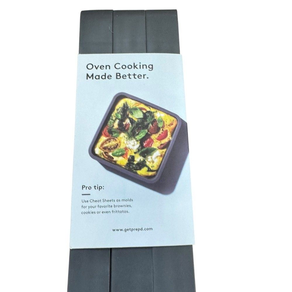 Prepd Cheat Sheets Modular Silicone Sheet Pan Dividers - 4 Piece Set Gray