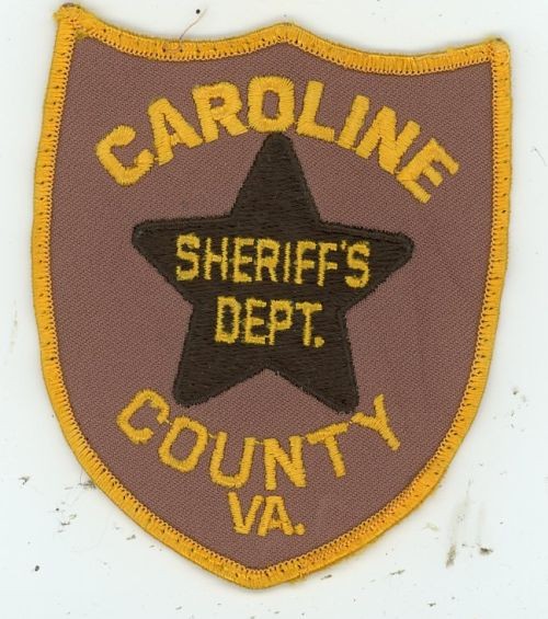 VIRGINIA VA CAROLINE COUNTY SHERIFF DEPT NICE SHOULDER PATCH SHERIFF