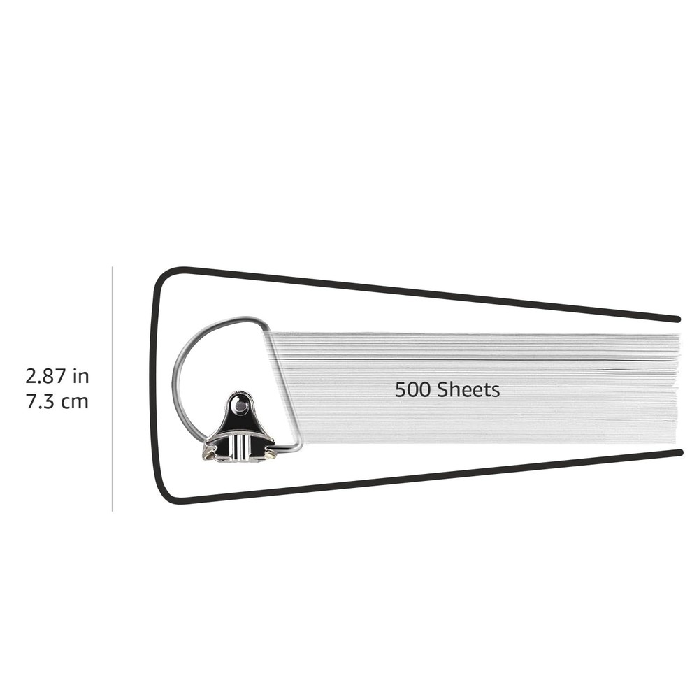 Ample Storage 2 Inch D-Ring Binders – 4 Pack for Maximum Document Control