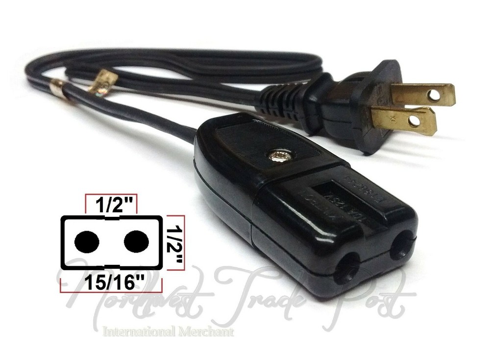 Presto Coffee Percolator Model KK09A Power Cord (2pin) 36" part replacement