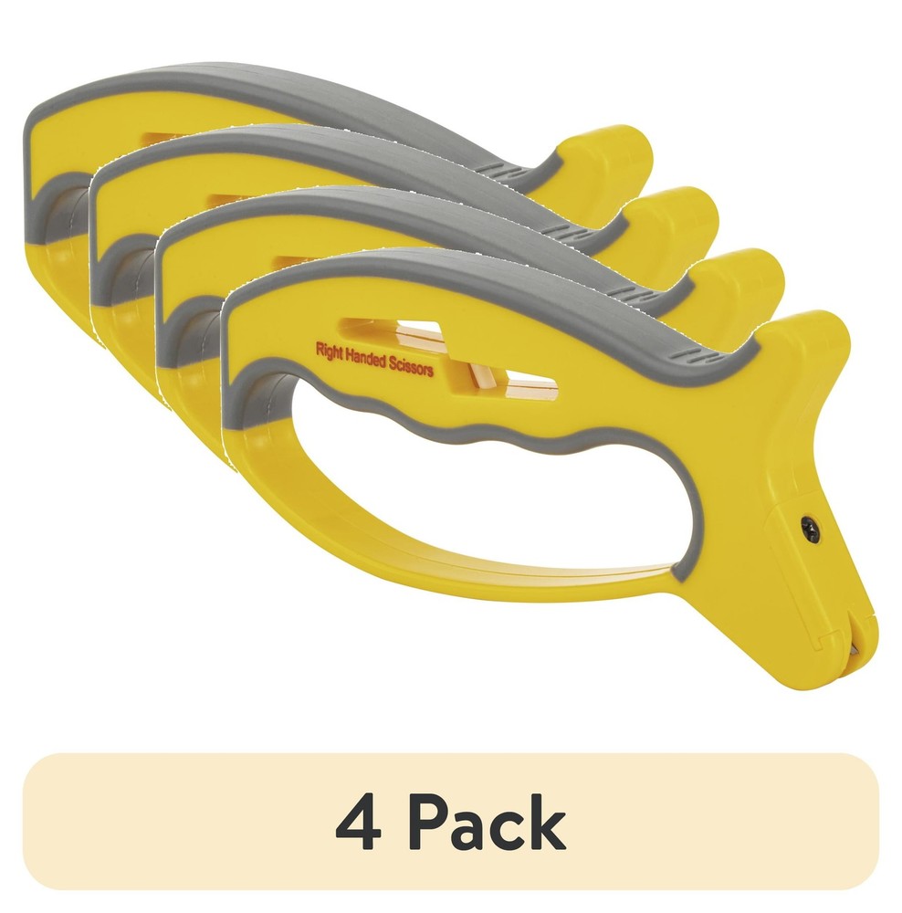 Smith’s JIFFY V-Sharp 50170 - Knife & Scissors Sharpener, Yellow & Grey