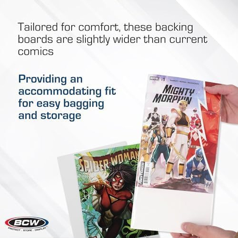 Current Comic Book Backing Boards - 200 Pack | 24 Pt., Coated, Buffered with 3%
