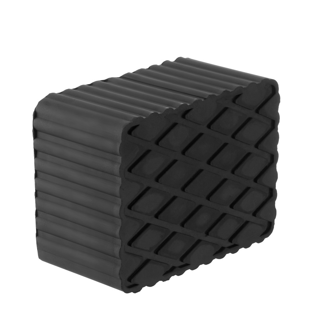 4PCS 3" Tall Solid Rubber Stack Blocks Universal for Auto Lift Rolling Jack New