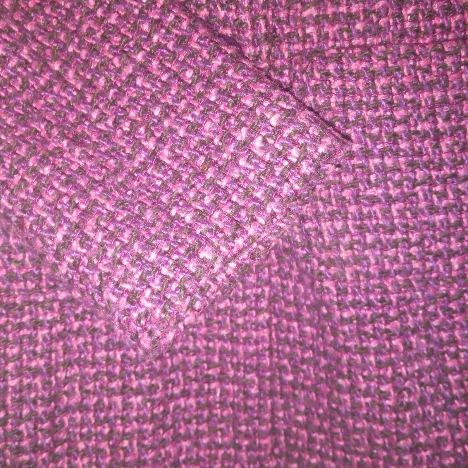 Dollhouse Pink Single Breasted Tweed Peacoat-Size XS-Pockets-Lined-Flower Button