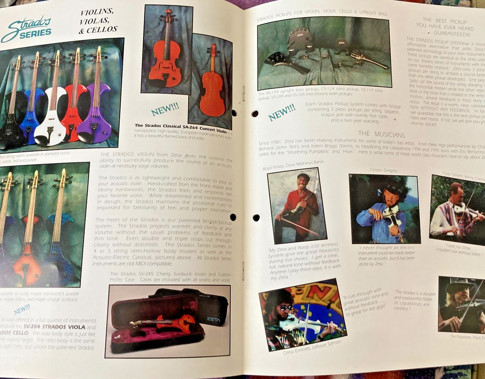 ZETA Violins • Leaflet/Brochure