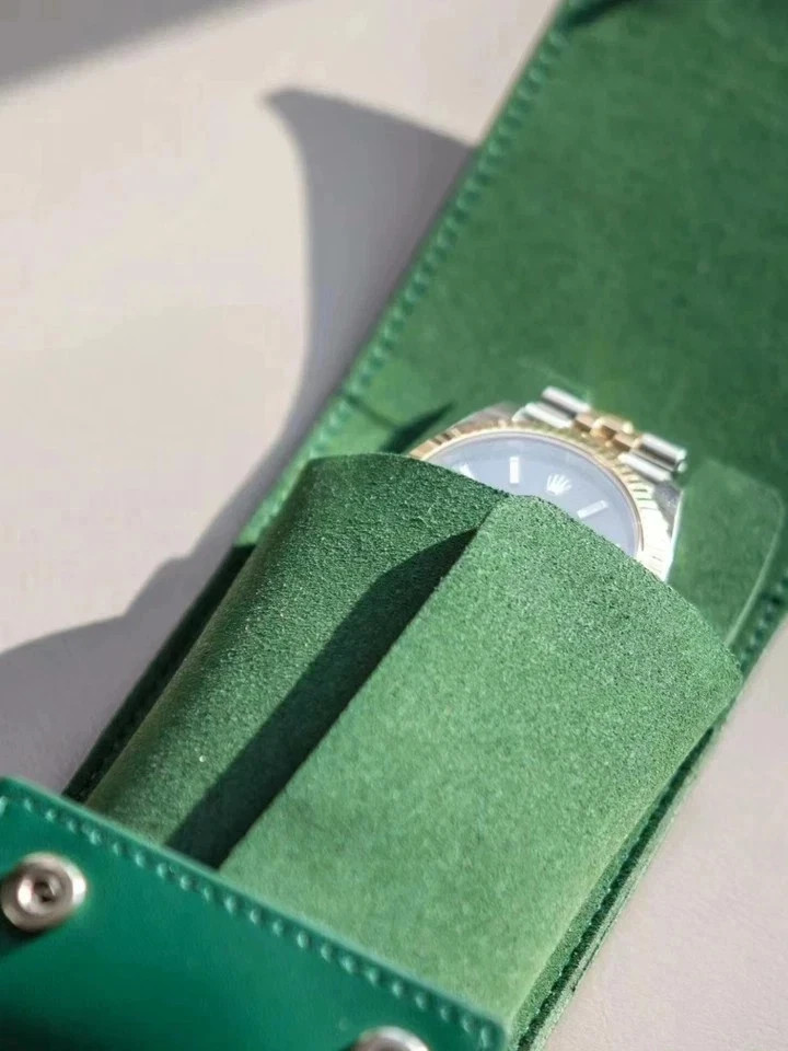 Rolex Leather Travel Pouch Premium Service Center Pouch Best Price No Watch