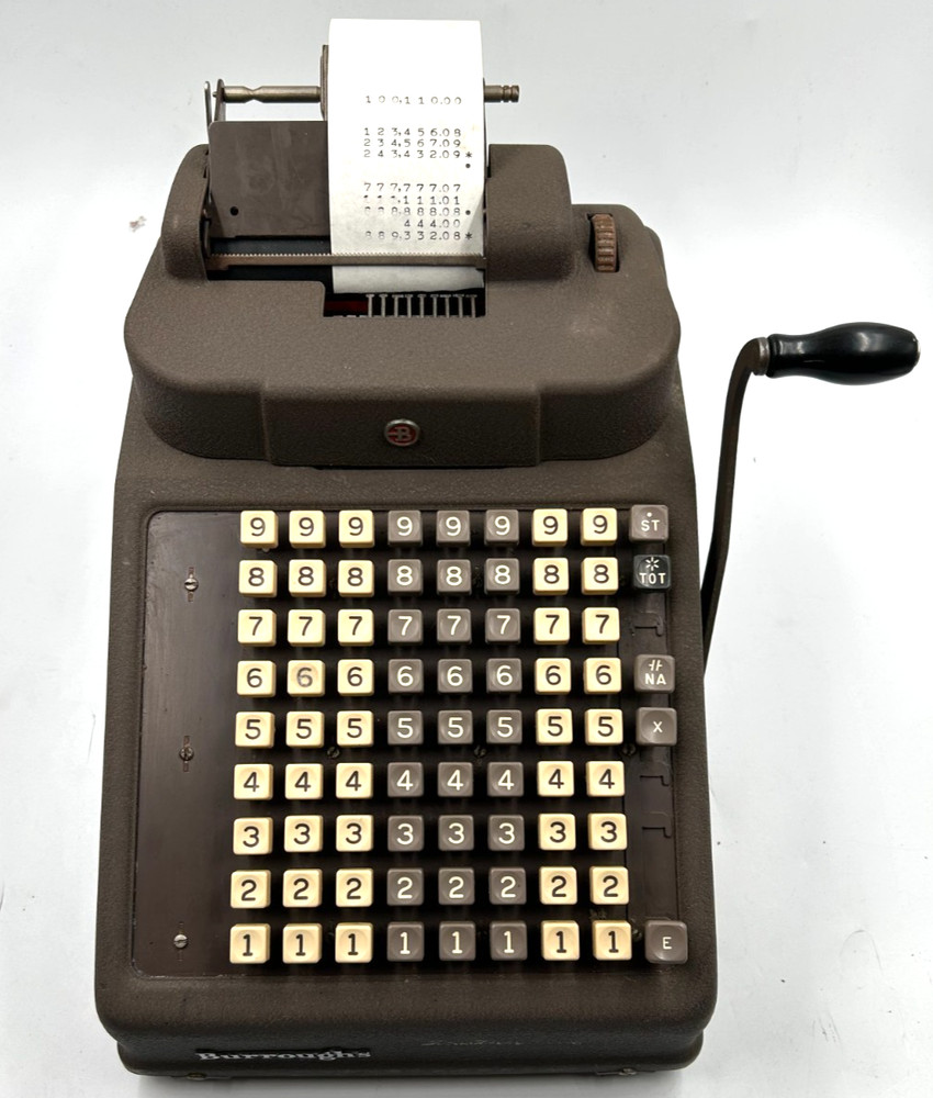 BURROUGHS 'Instructor' adding machine NEEDS REPAIR