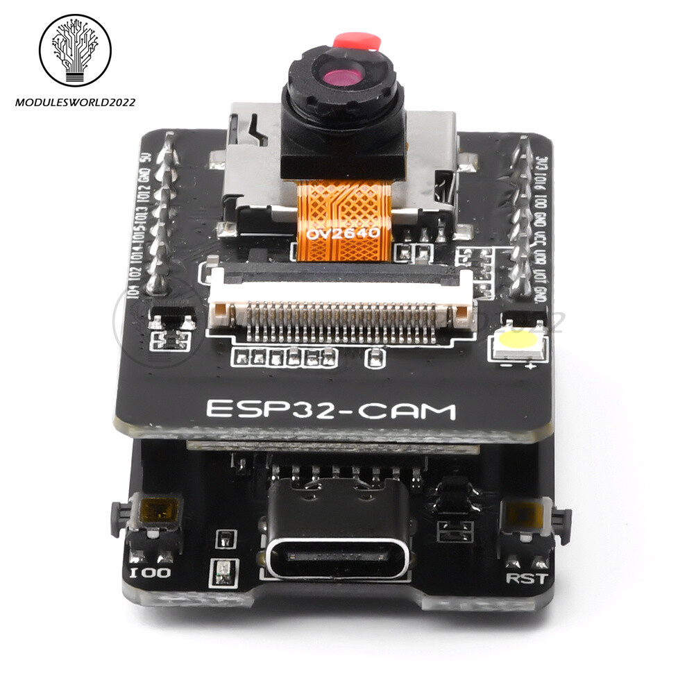 ESP32-CAM-MB WIFI Bluetooth Development Board OV2640 Camera CH340 Micro/Type-C