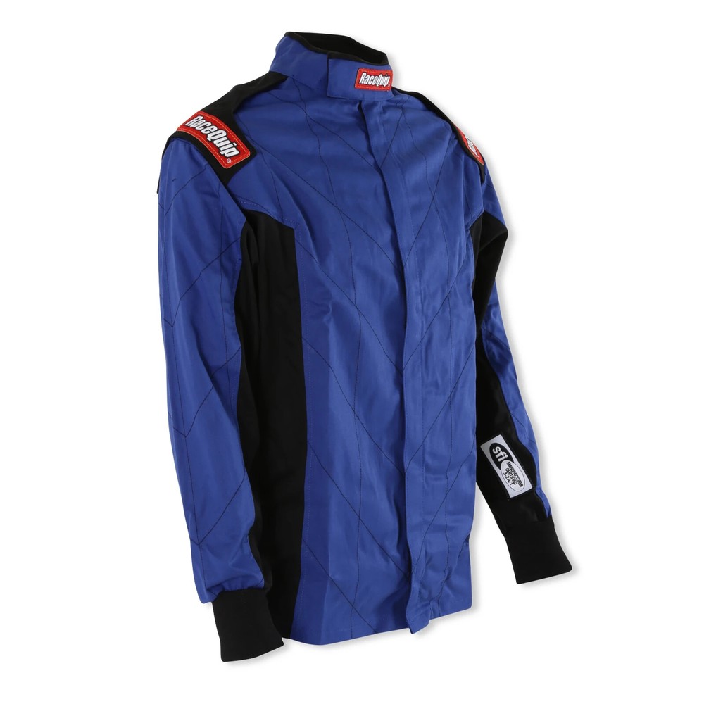 RaceQuip Single Layer Fire Suit Jacket Blue - Medium