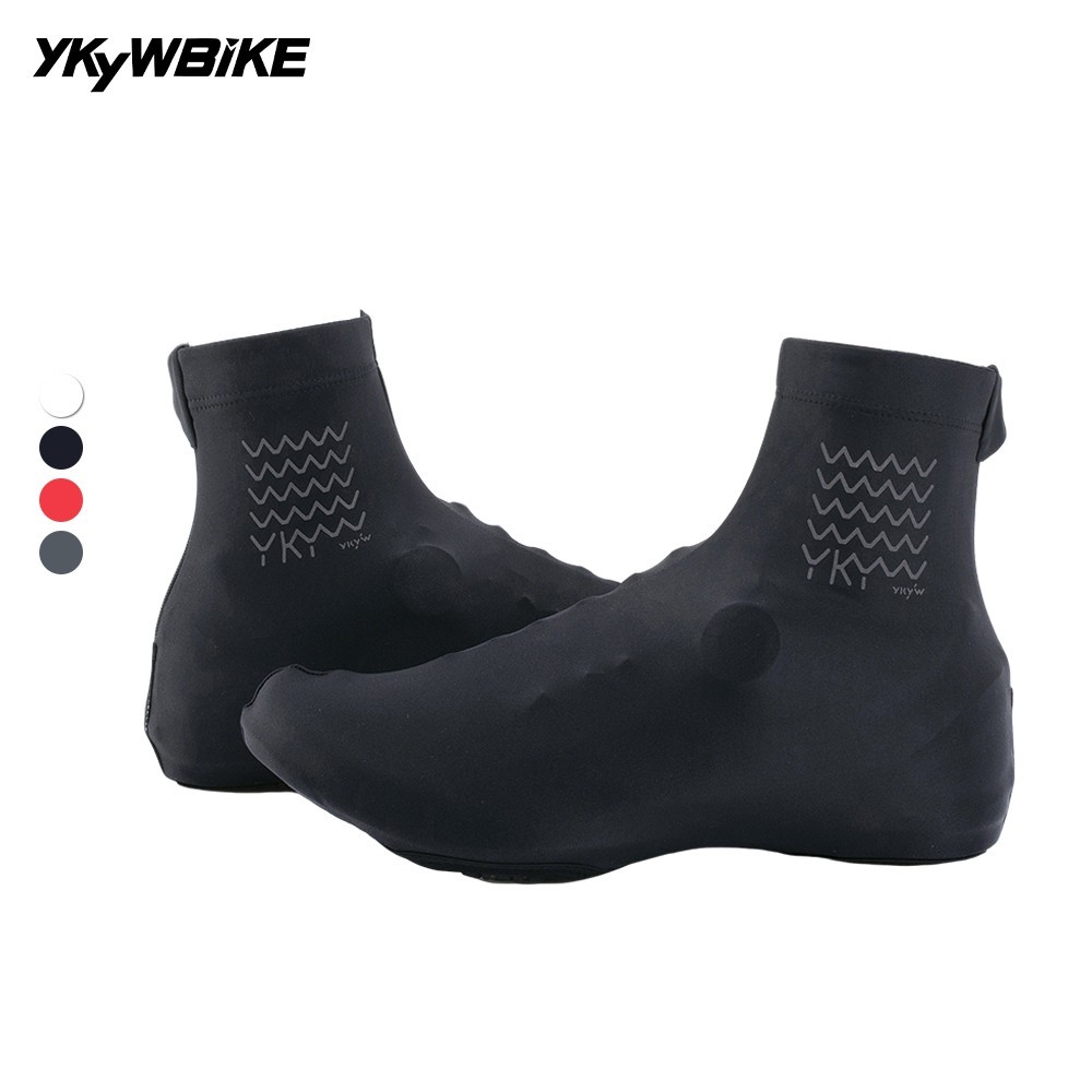 YKYW Cycling Shoe Cover Road Bike Overshoes Lightweight Elastic MTB Reflective