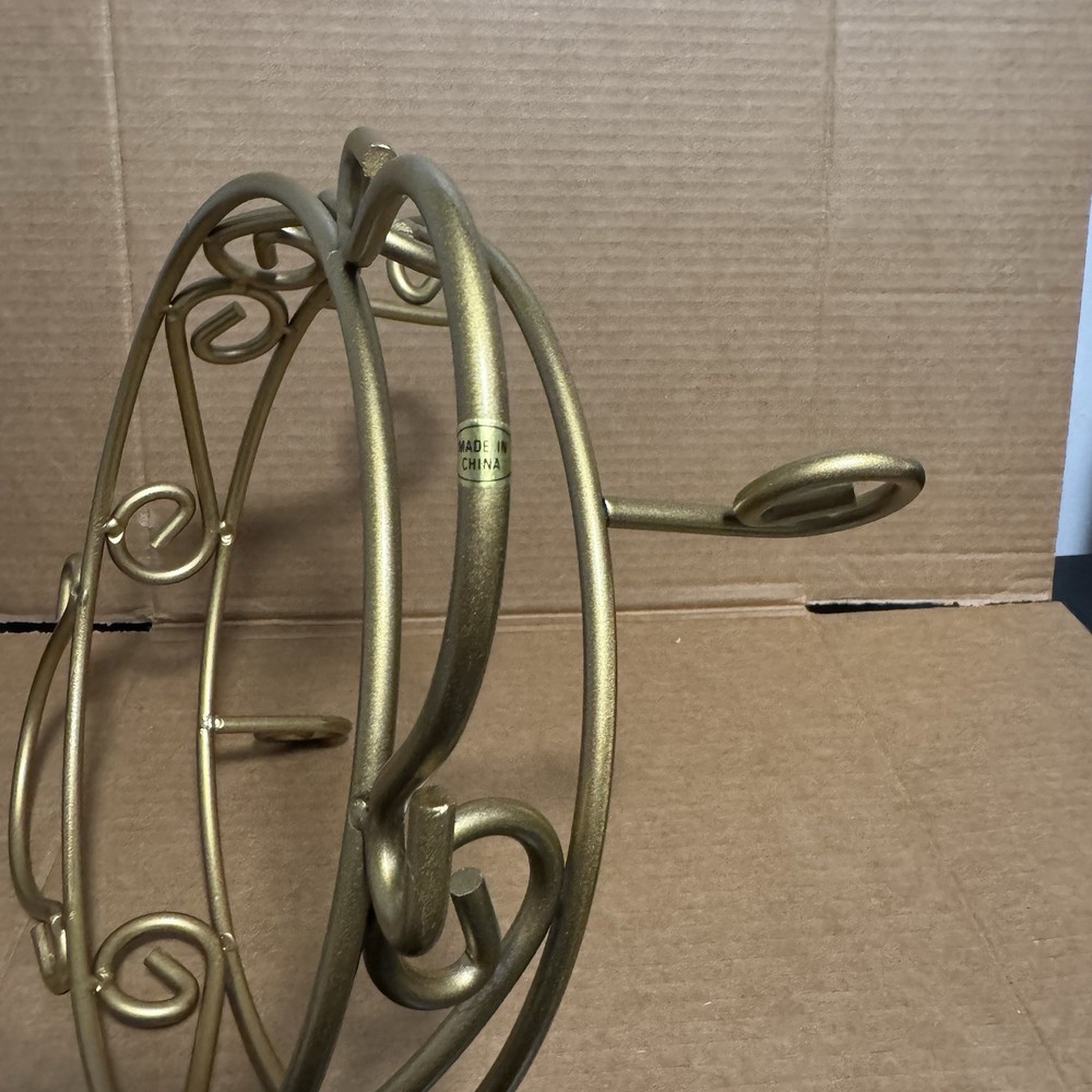 Gold Cast Metal 9" Casserole Dish Server