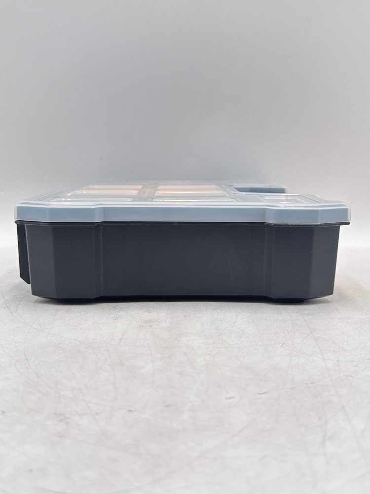 Small Parts Organizer & Tool Box with 10 Compartments, Stackable Storage (72117)