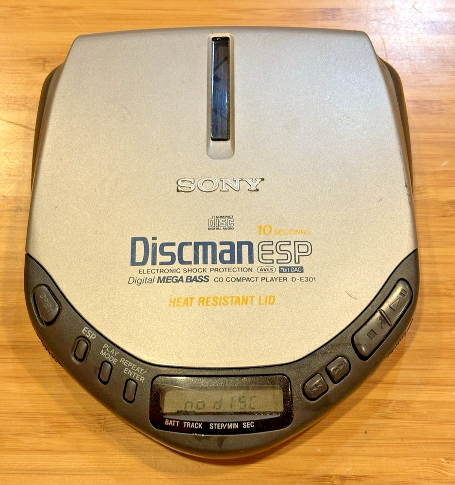 SONY Disc-man D-E301 ESP Digital Mega Bass Player Discman * tested working