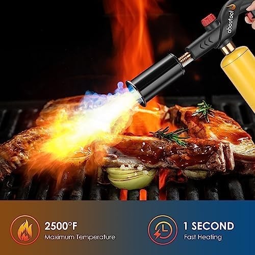 Propane Torch Aluminum Adjustable Searing BBQ Campfire Cooking Tool