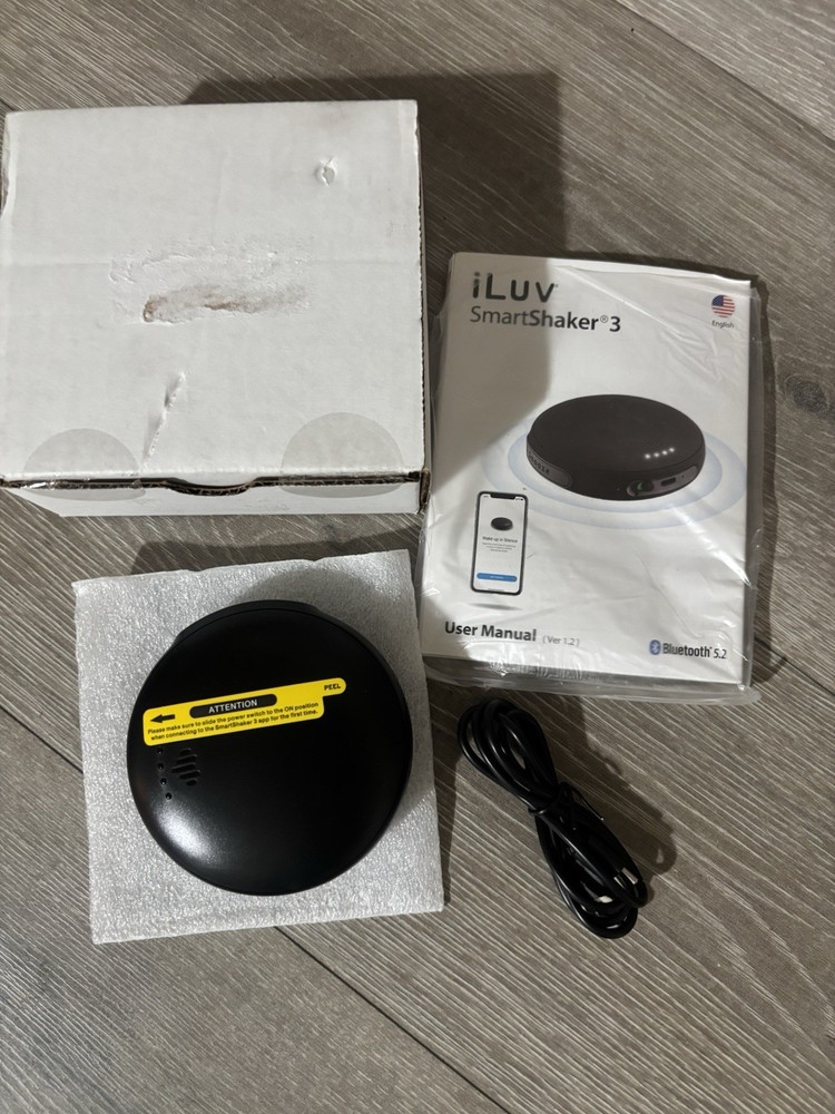 iLuv Smartshaker 3, Vibration Bed Shaker Alarm, Bluetooth, Dexcom, Apple/Android