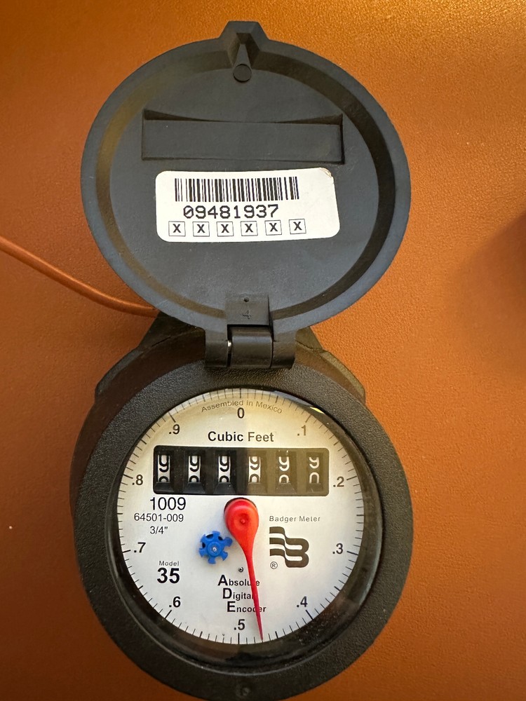 Badger Model 35 64501-009 3/4  Water Meter Absolute Digital Encoder