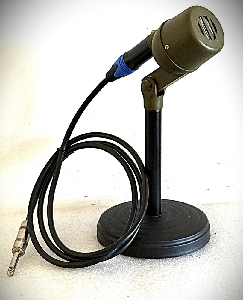 Vintage 1950's Electro-Voice M-43U Dynamic Microphone, working NOS, cable-stand