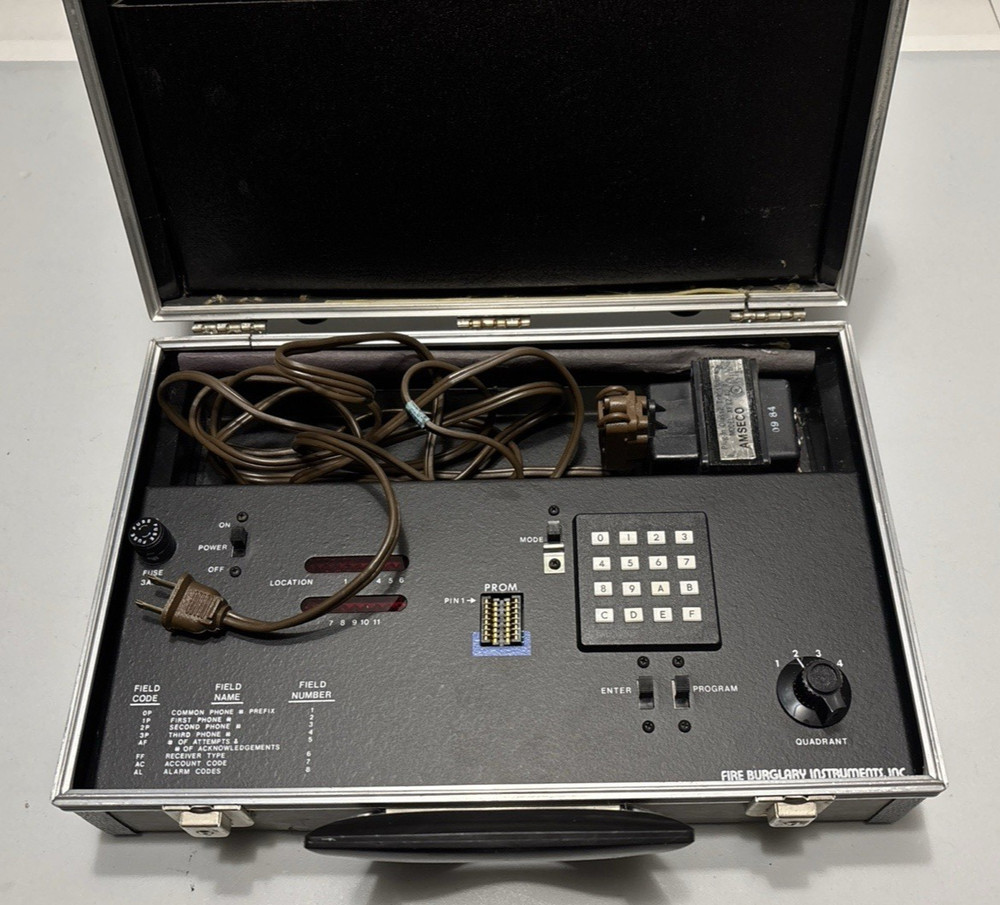 Fire Burglary Instruments 110 Security System Programmer || Untested - FOR PARTS