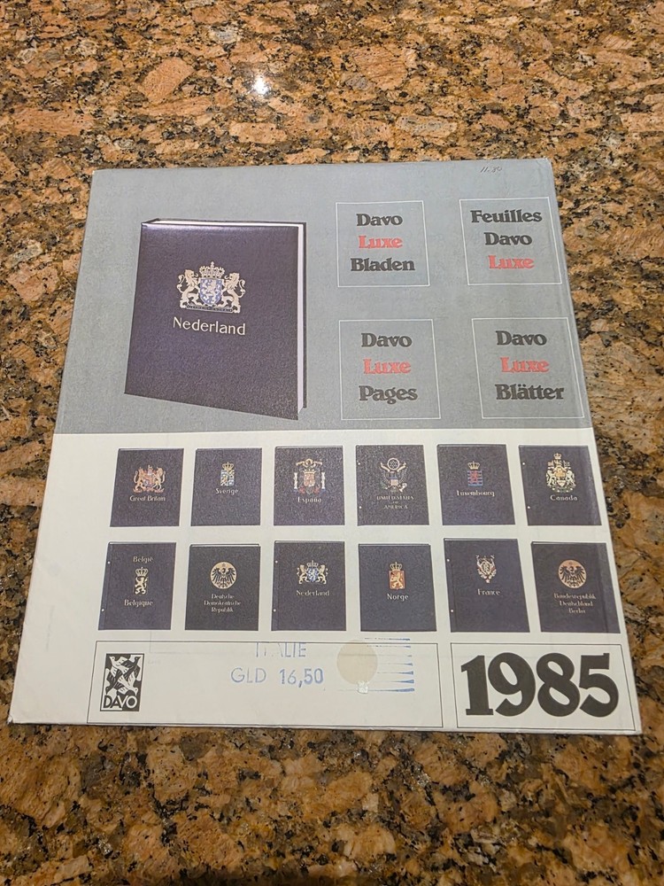 DAVO LUXE HINGELESS SUPPLEMENT-various countries-NEW NEVER USED-see list