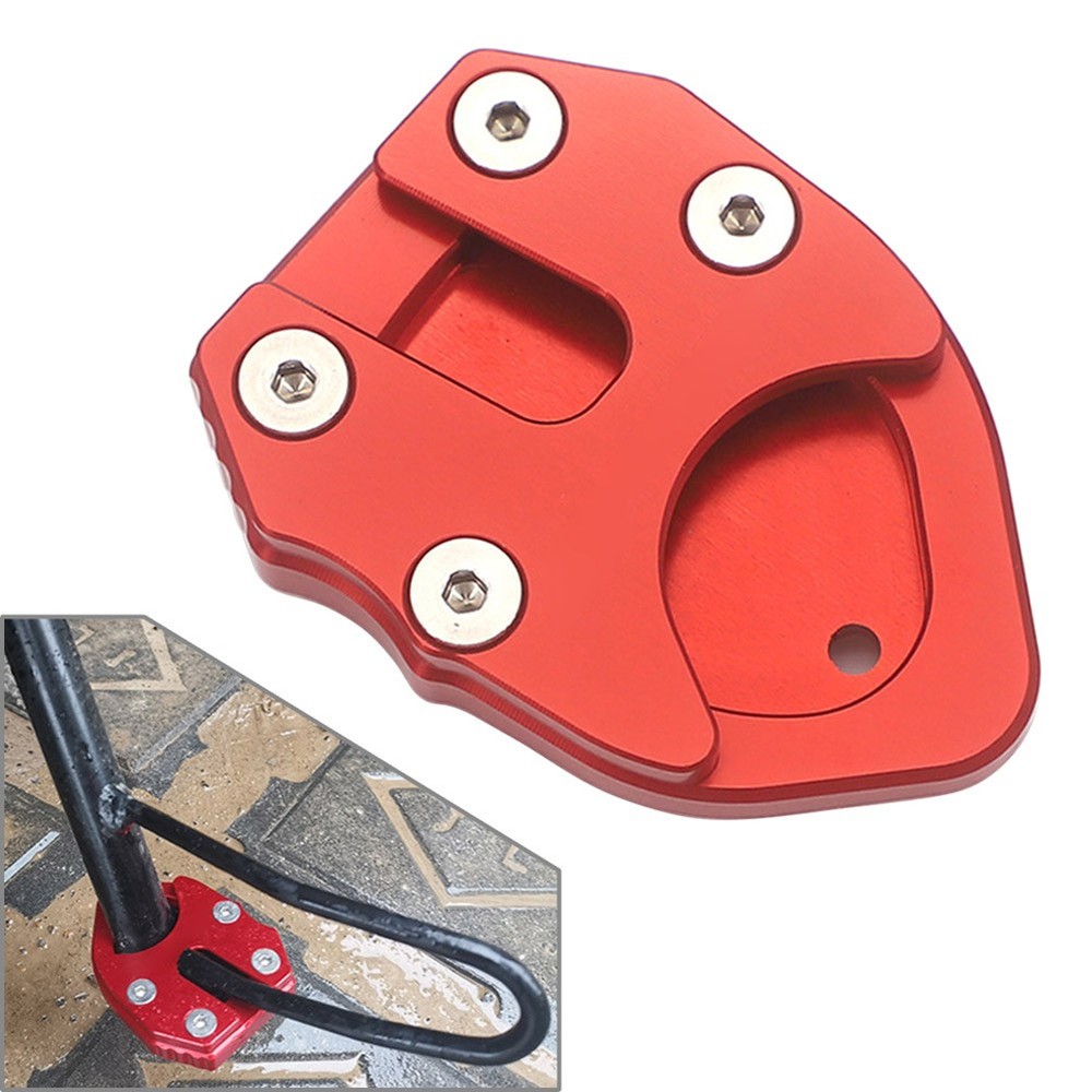 Stand base side stand extension pad for SYM MAXSYM TL 500 2020 red