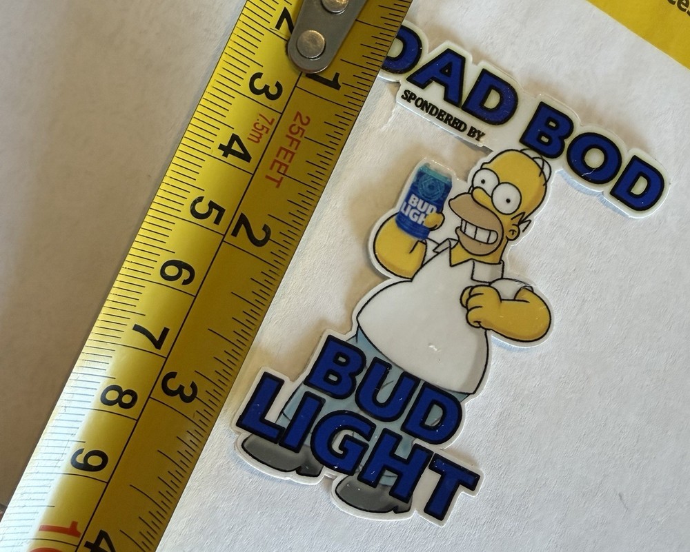 Homer - Dad Bod Bud Light Sticker See Pics