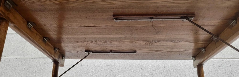 Antique American Folding Work Table Accent Table Sewing Table