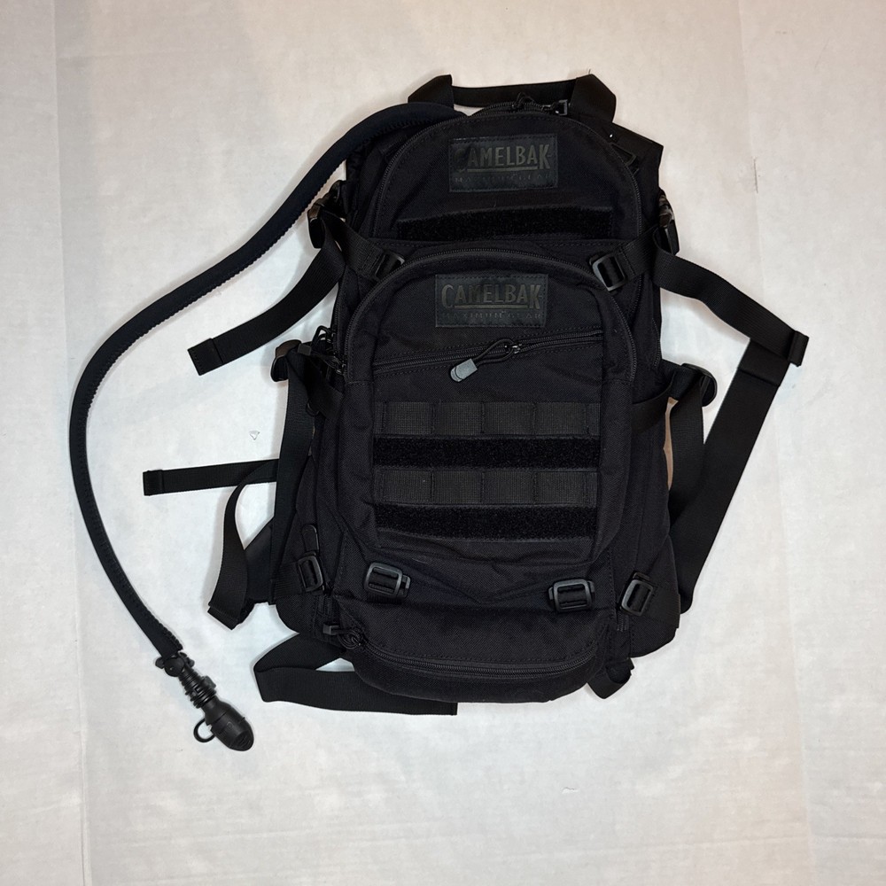 CamelBak Maximum Gear Black Tactical Hydration Pack 64oz Bladder MOLLE Backpack