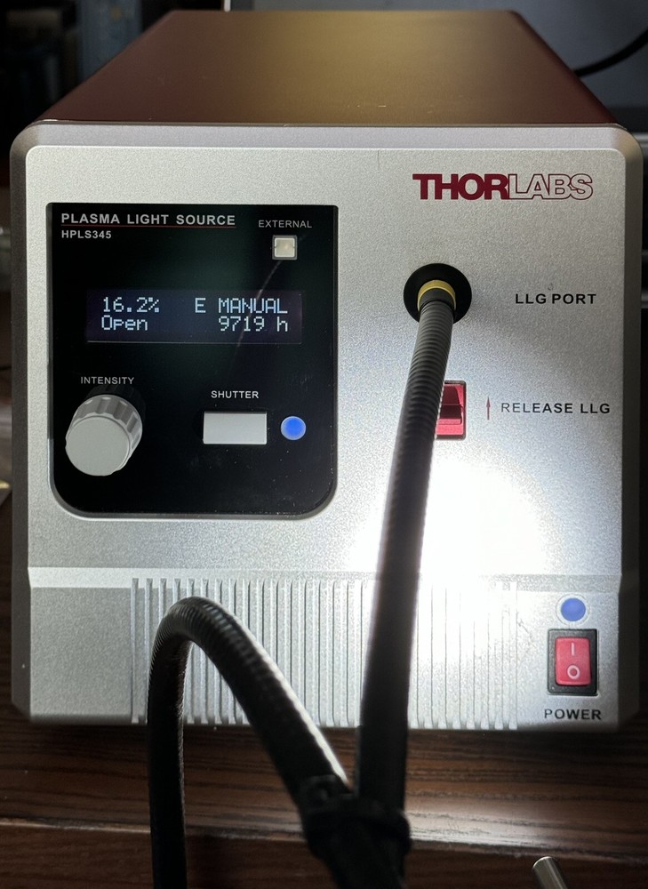 Thorlabs Plasma Light Source HPLS345 w/ Light Guide