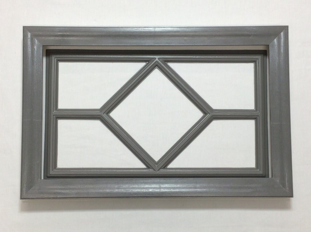 Charcoal Gray Amarr Garage Door Window Kit Short Panel Frame Insert Glass Option