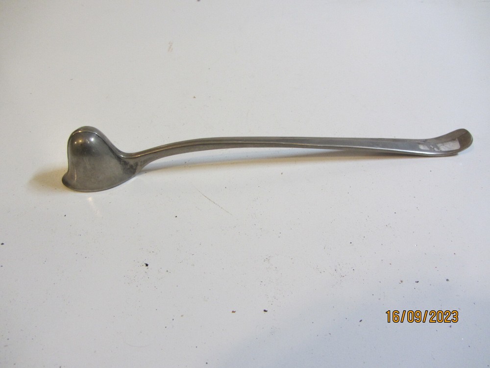 Vintage Leonard Silverplate 10" Candle Snuffer Helmet Style (Italy)