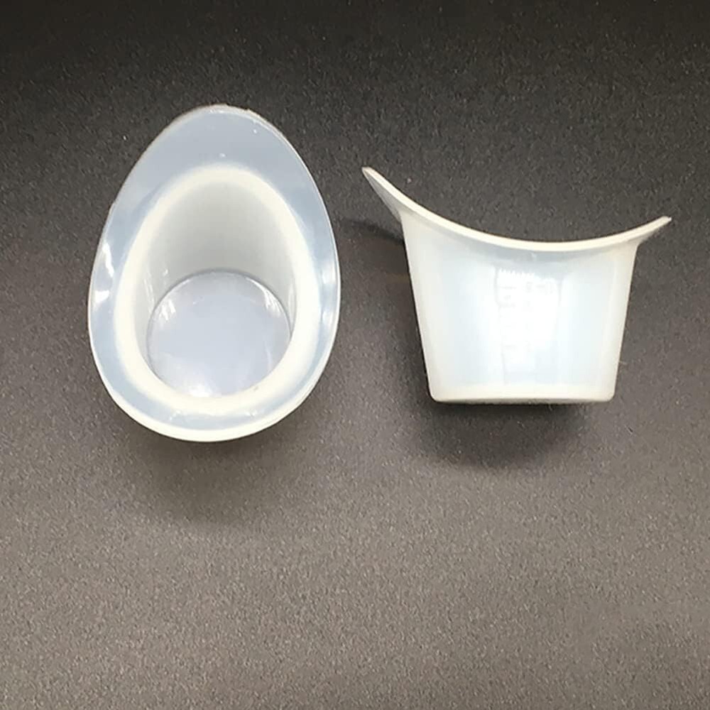 Compact Silicone Eye Flush Cups - 5 Pcs for Effortless Eye Cleaning