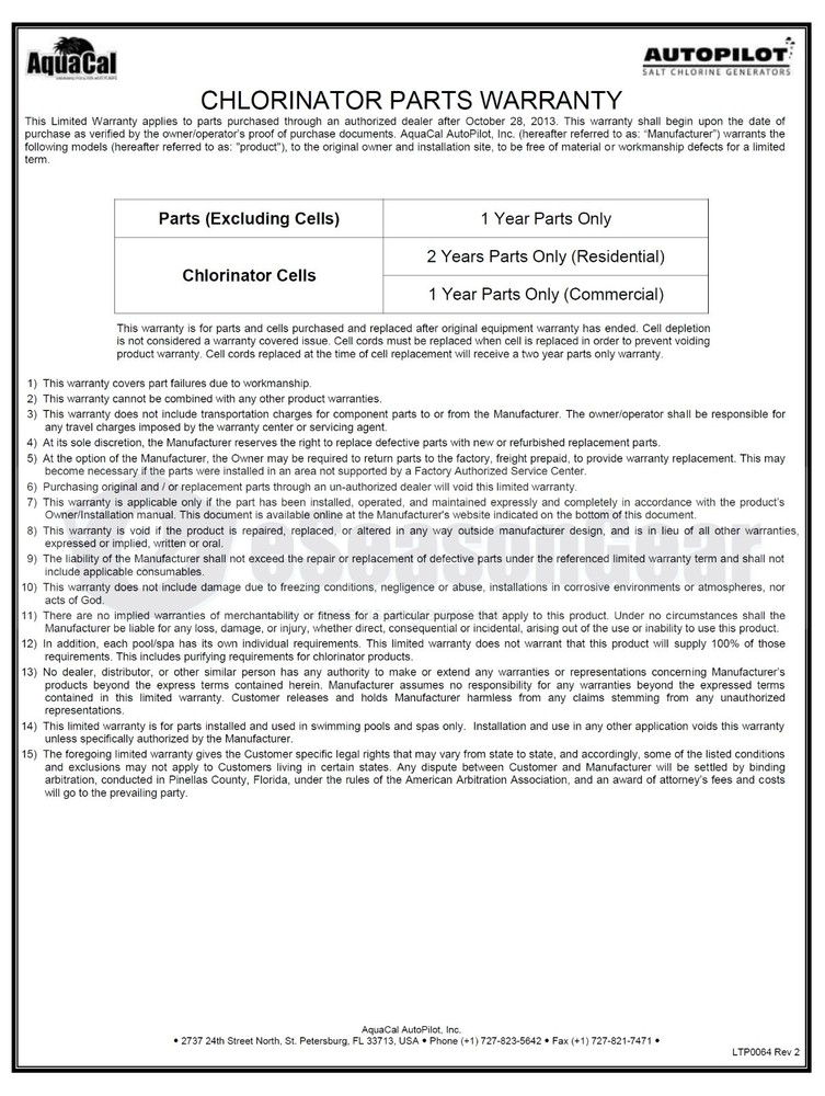 AutoPilot PCR0003A Evolve Controller/Power Center, Pool Pilot