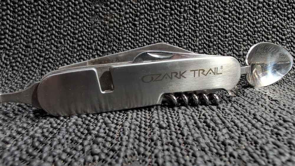 Ozark Trail multi tool camping boy scout fold knife spoon fork