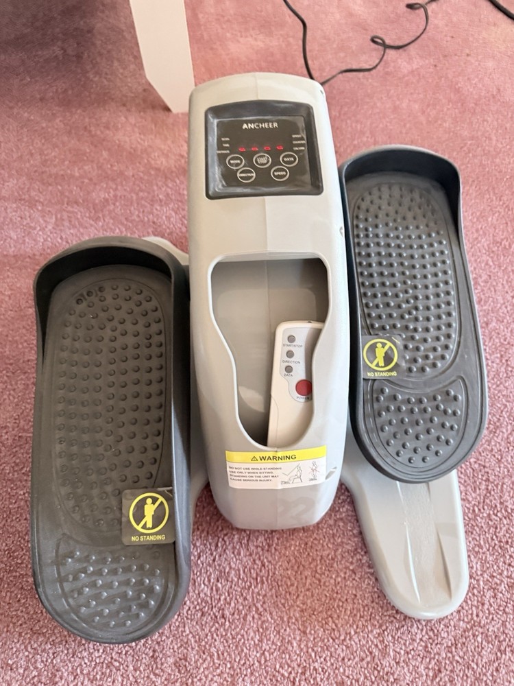 ANCHEER Electric Seated Elliptical Machine with Remote Under Desk Exerciser