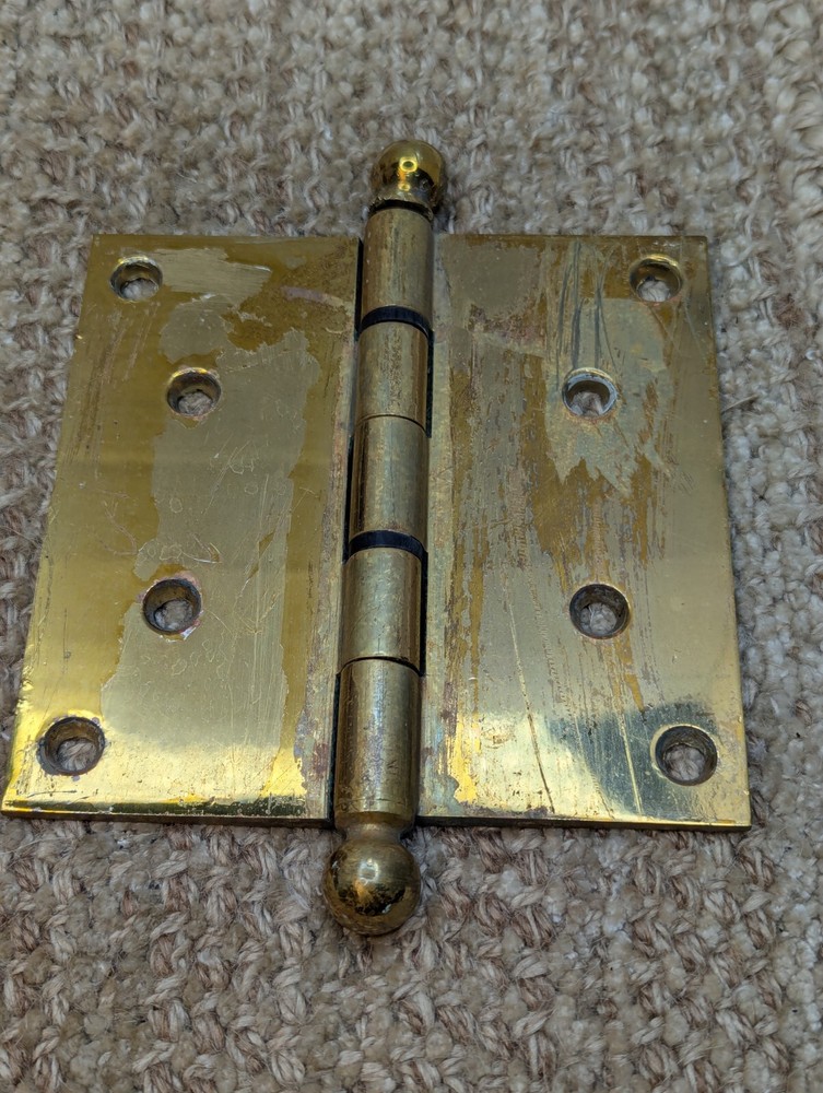 5" x 5"  Solid Brass Ball Tip Door Hinge Door Hardware