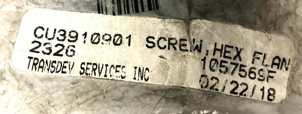 Cummins Hex Flanges Bolt 3910901 NOS