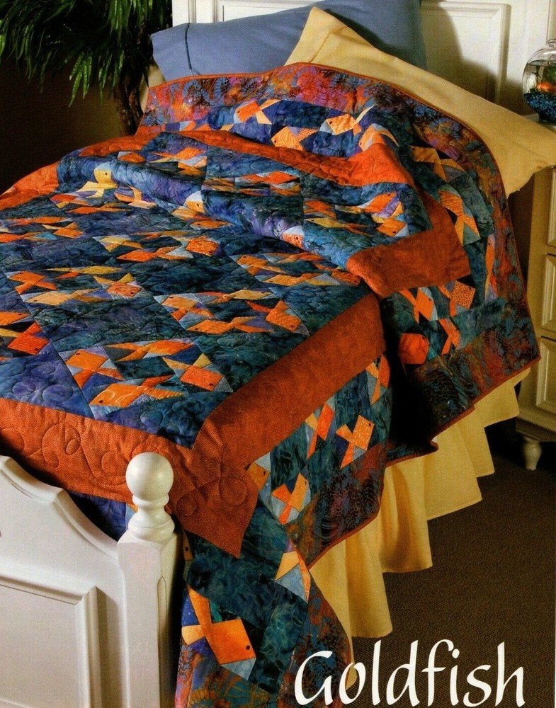 Goldfish Quilt Pattern Pieced MS