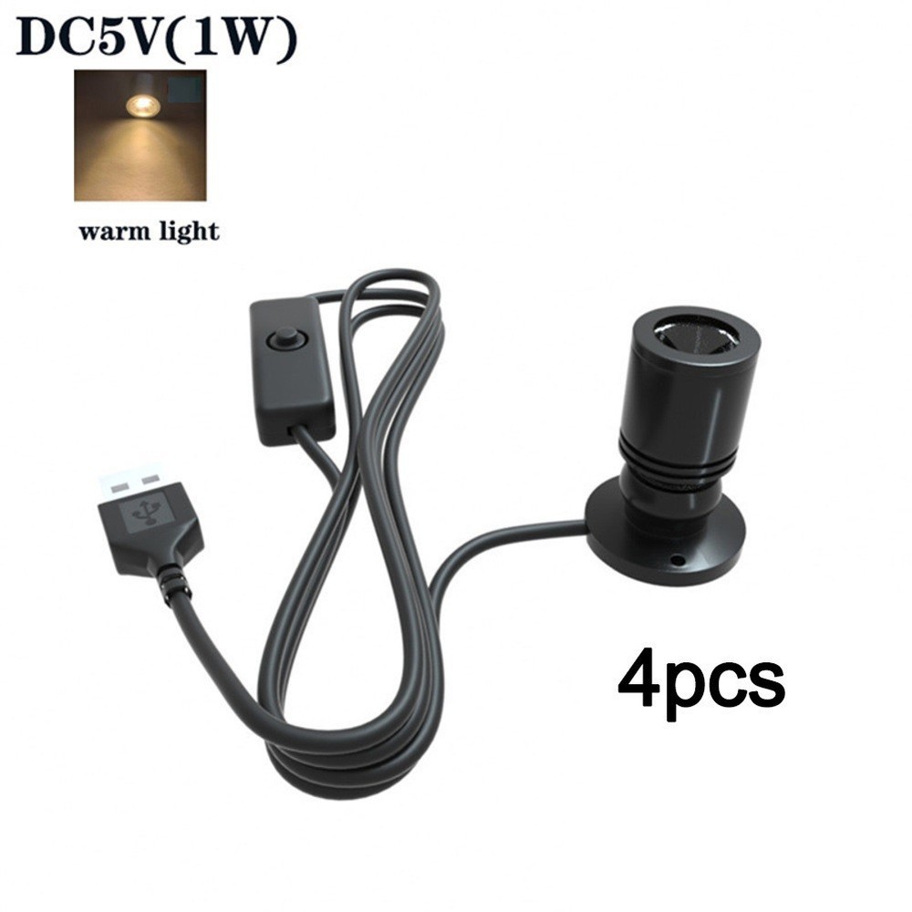 USB LED Spotlight 5V USB Powered Aluminum Construction Adjustable Tilt Angle