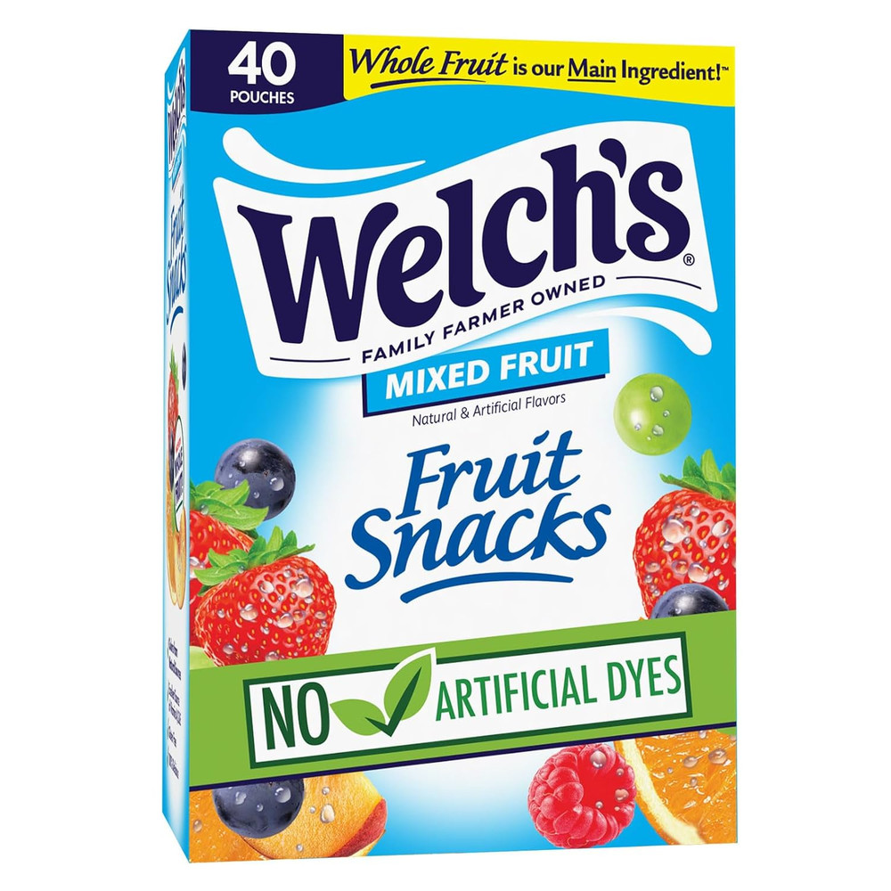 Fruit Snacks, Mixed Fruit, Bulk Pack, (Pack of 40)