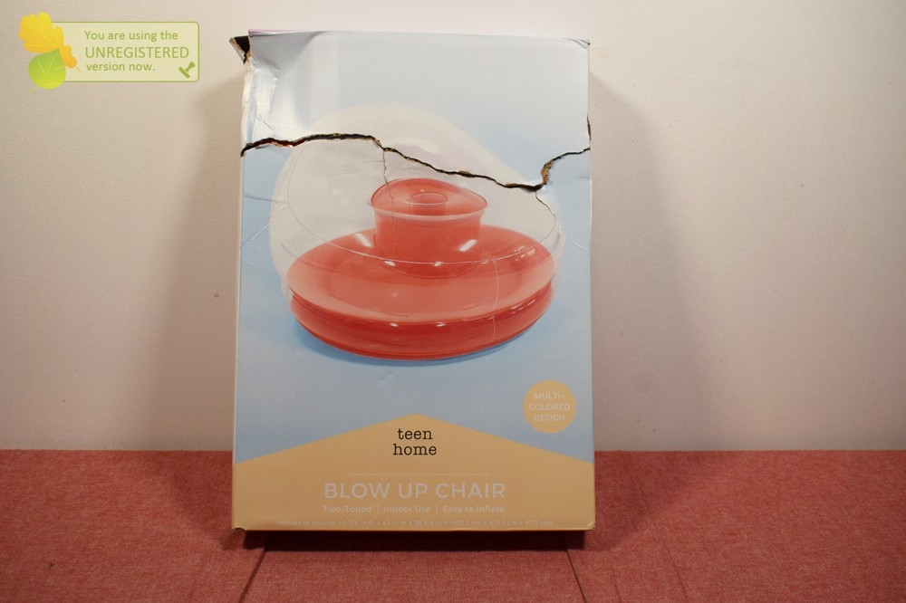 Seek Colorblock Orange Blow Up Chair