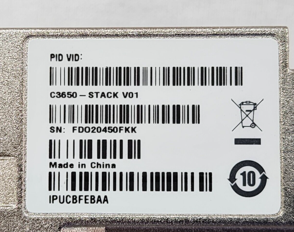 Cisco C3650-STACK Stacking Module for Catalyst 3650 Series