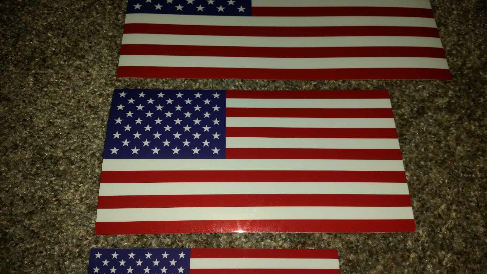 AMERICAN FLAG STICKER *Choose your size* Adhesive Vinyl MADE IN USA REAL RATIO