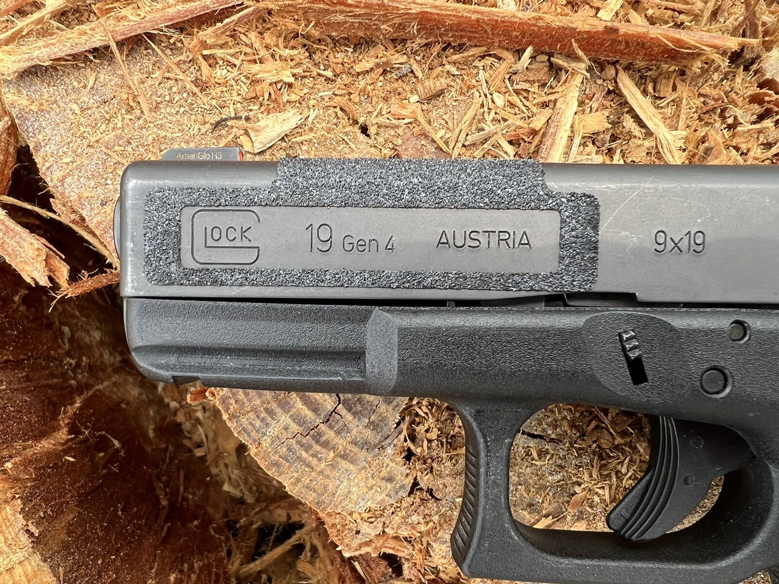 Glock Pistol Grip Tape for Front of Non Serrated Slide Fits others 17,19,22