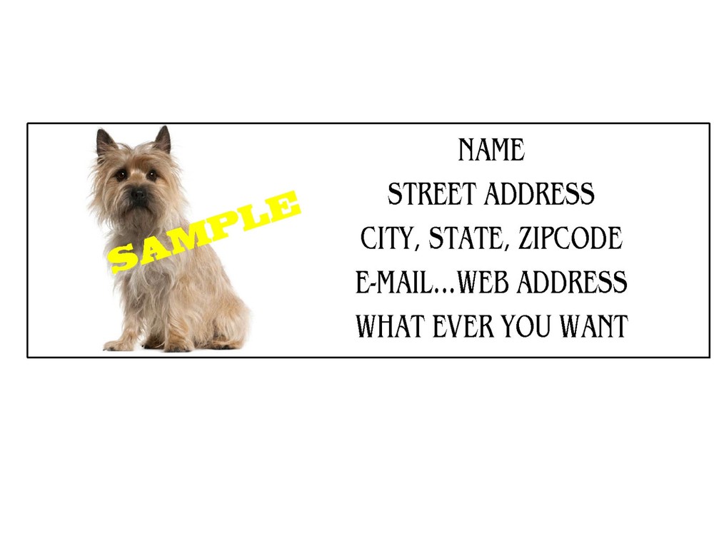 TERRIER ADDRESS LABELS COOL!!! #2