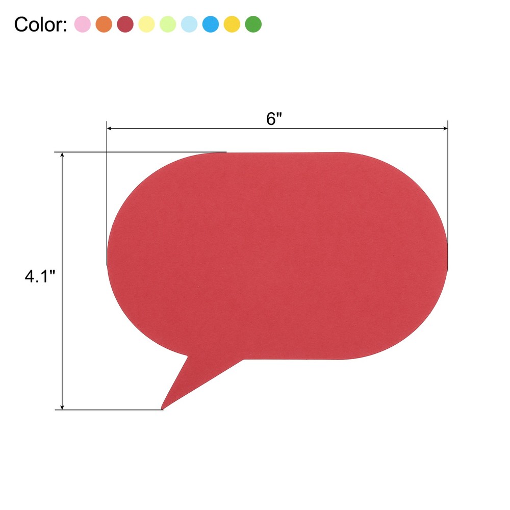 72 Pack Speech Bubble Cutouts Paper Bubble Colorful Bubble Cutout