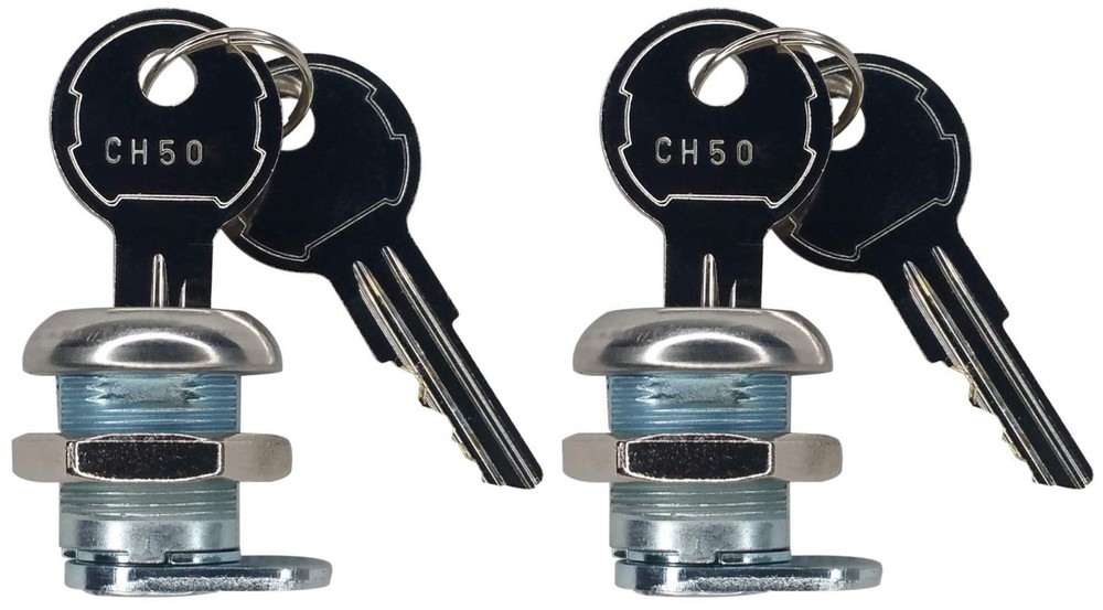 (2 Pack Keyed Alike) Truck Tool Box Locks with Keys - Replacement Pickup Tool...