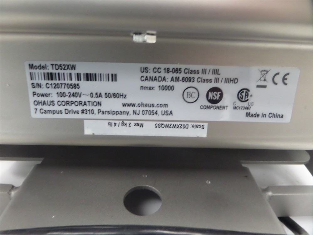 OHAUS Defender 5000 XtremeW Digital Scale