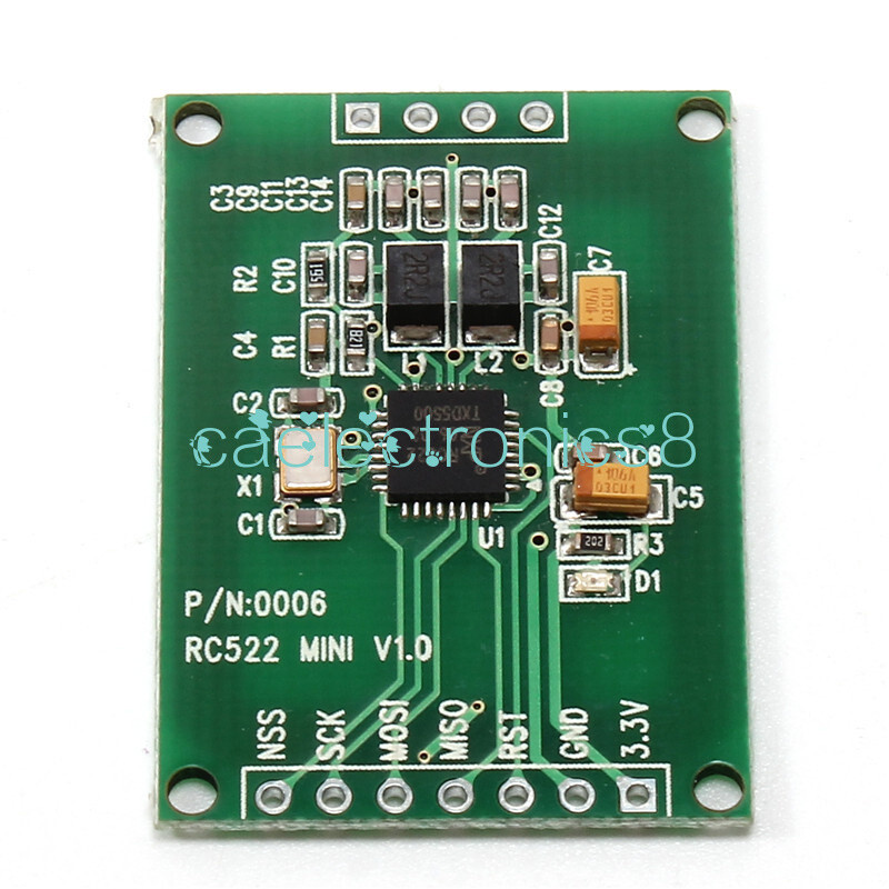 13.56MHz RC522 RFID Read Write Card Module I2C IC RFCard Inductive Module NEW